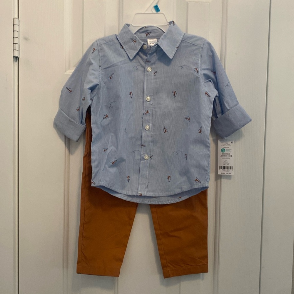 Carters 24 months 2 pc pant set for boys.